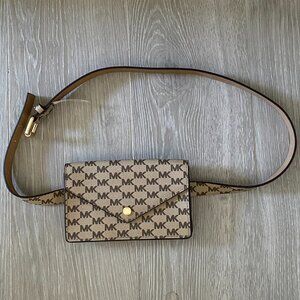 Michael Kors Tan Logo Belt Bag